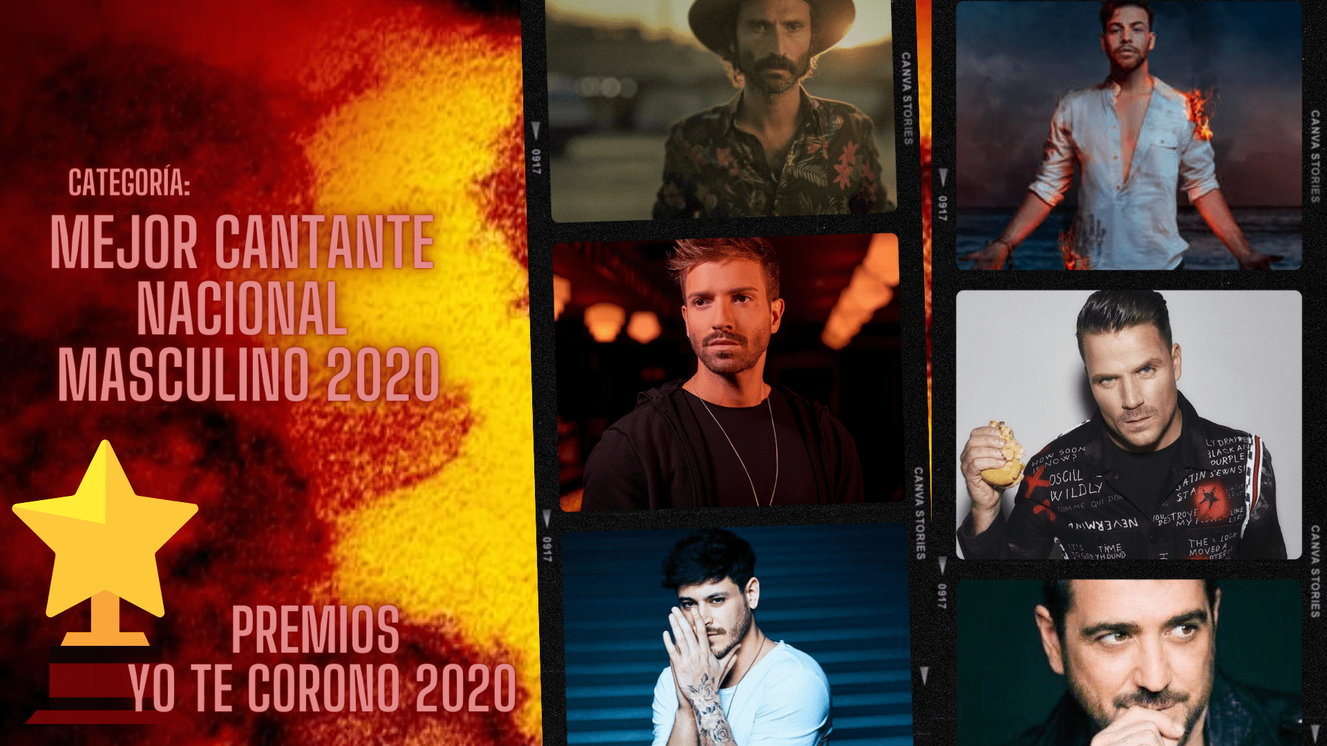 Premios YO TE CORONO: Vota por el mejor cantante masculino 2020